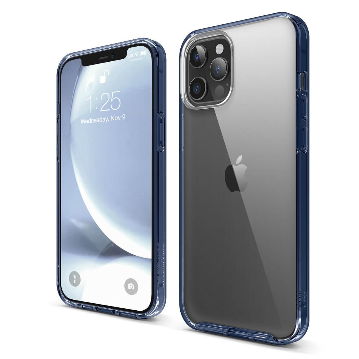 Хибриден удароустойчив кейс за iPhone 12 Pro Max - Elago Hybrid Case (тъмносин) | JAR Computers Хибриден удароустойчив кейс за iPhone 12 Pro Max - Elago Hybrid Case (тъмносин)