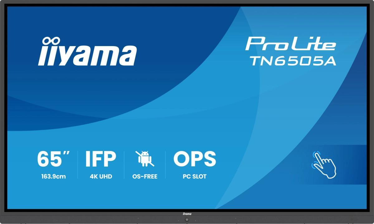 iiyama TN6505A-B1AG Signage Display Interactive flat panel 163.8 cm (64.5") 500 cd/m² 4K Ultra HD Black Touchscreen | JAR Computers iiyama TN6505A-B1AG Signage Display Interactive flat panel 163.8 cm (64.5") 500 cd/m² 4K Ultra HD Black Touchscreen