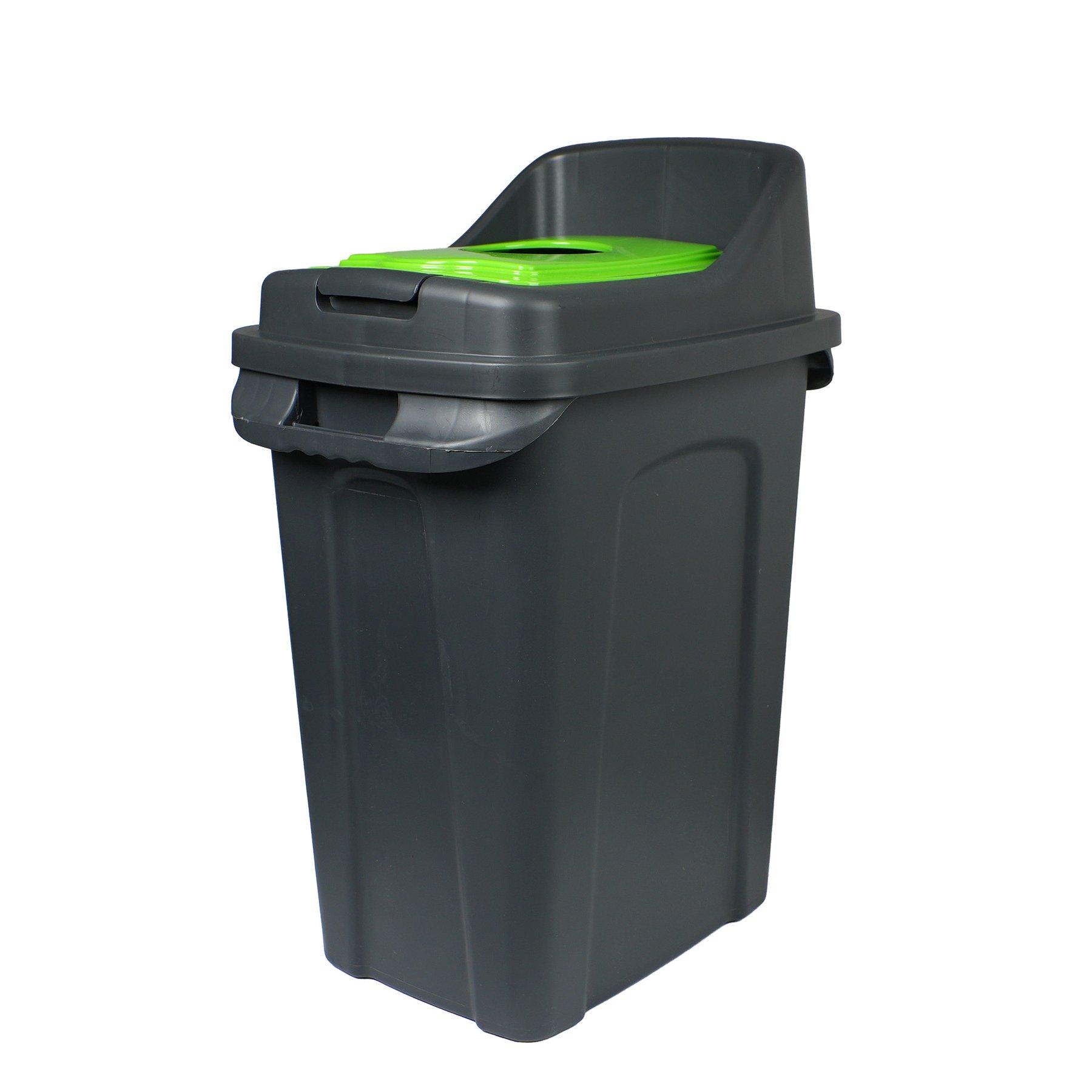 Кош за отпадъци Planet, за разделно събиране, 50 L, зелен