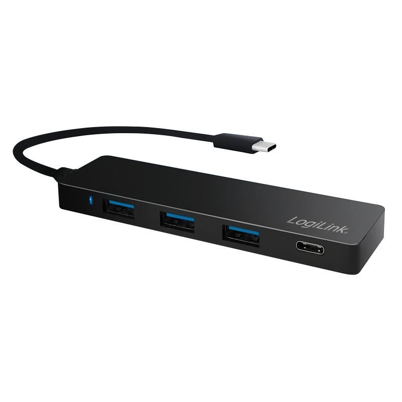 LogiLink UA0311 интерфейсен хъб USB 3.2 Gen 1 (3.1 Gen 1) Type-C 5000 Мбит/с Черен | JAR Computers LogiLink UA0311 интерфейсен хъб USB 3.2 Gen 1 (3.1 Gen 1) Type-C 5000 Мбит/с Черен