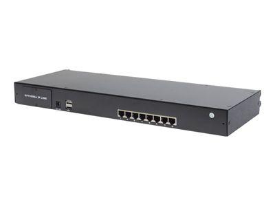 Мрежов суич DIGITUS Professional DS-72216 - KVM switch - 8 ports - rack-mountable