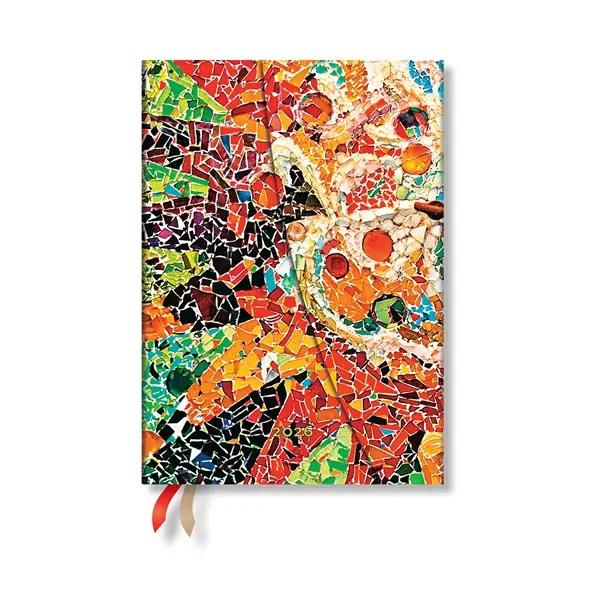 Paperblanks Планер Gaudi's Sun, Midi, хоризонтален, твърда корица, 80 листа, за 2026 година