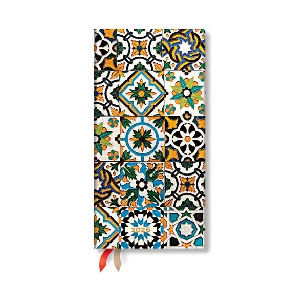 Paperblanks Планер Porto, Slim, хоризонтален, твърда корица, 80 листа, за 2026 година