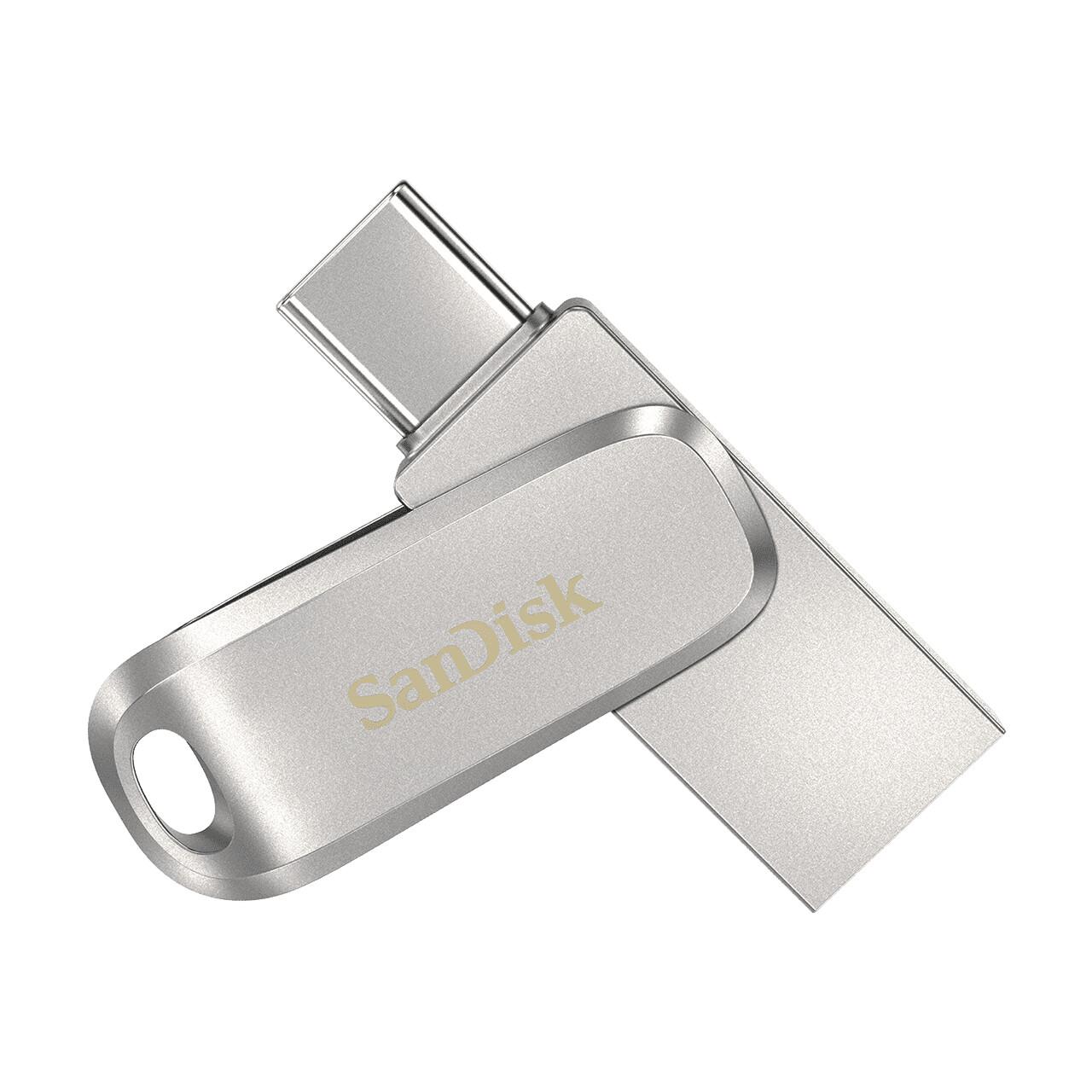 SanDisk Ultra Dual Drive Luxe USB флаш памет 128 GB USB Type-A / USB Type-C 3.2 Gen 1 (3.1 Gen 1) Неръждаема стомана | JAR Computers SanDisk Ultra Dual Drive Luxe USB флаш памет 128 GB USB Type-A / USB Type-C 3.2 Gen 1 (3.1 Gen 1) Неръждаема стомана