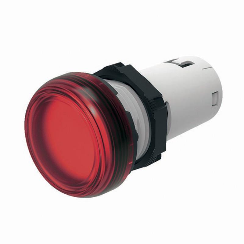 Сигнална лампа LED монолитна червена 220...230Vac Ø22mm IP66 Compact Scame | JAR Computers Сигнална лампа LED монолитна червена 220...230Vac Ø22mm IP66 Compact Scame