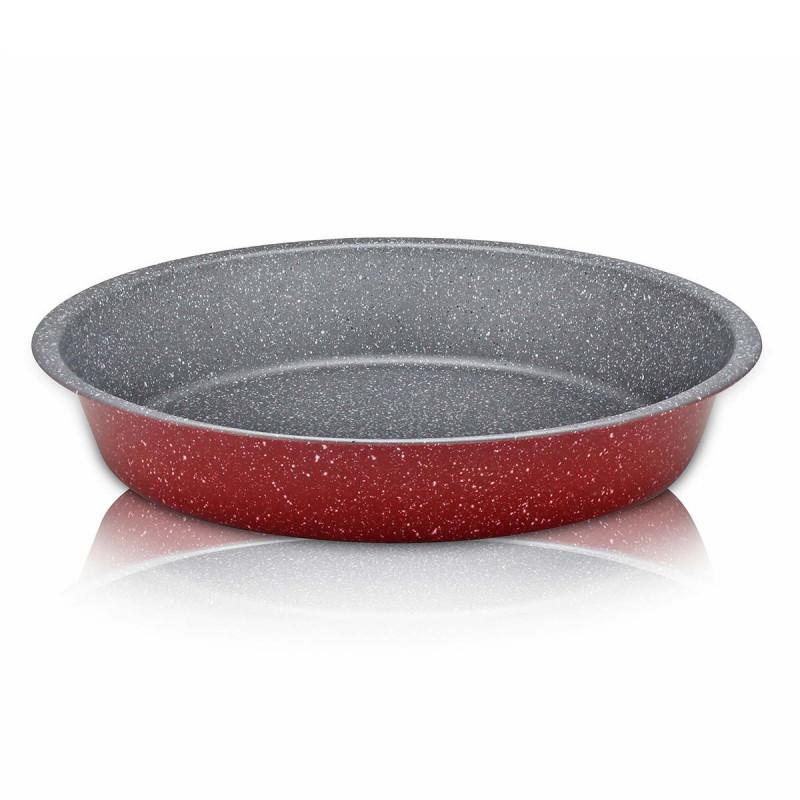 Тава за печене Oliver Voltz OV51222RR32, 32 см, Мраморно покритие, Червен | JAR Computers Тава за печене Oliver Voltz OV51222RR32, 32 см, Мраморно покритие, Червен
