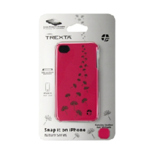 Кожен кейс за iPhone 4 розов - Trexta Faceplate Nature | JAR Computers Кожен кейс за iPhone 4 розов - Trexta Faceplate Nature