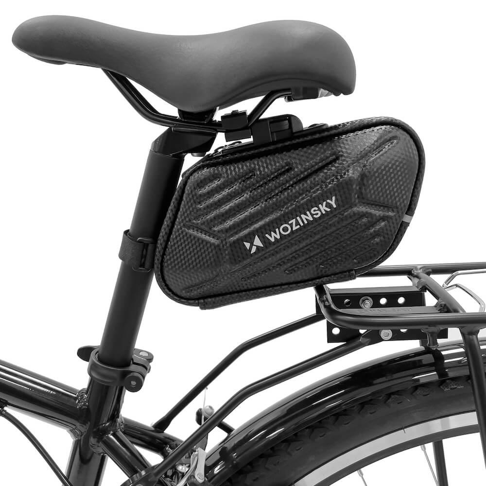 Универсален удароустойчив калъф за под седалката на колело - Wozinsky Waterproof Bicycle Saddle Bag 1.5L (черен) | JAR Computers Универсален удароустойчив калъф за под седалката на колело - Wozinsky Waterproof Bicycle Saddle Bag 1.5L (черен)