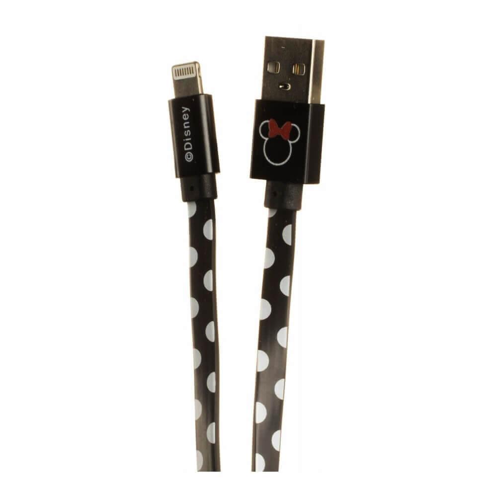 USB кабел за Apple устройства с Lightning порт (100 см) - Disney Minnie Mouse Apple Lightning Cable (черен) | JAR Computers USB кабел за Apple устройства с Lightning порт (100 см) - Disney Minnie Mouse Apple Lightning Cable (черен)