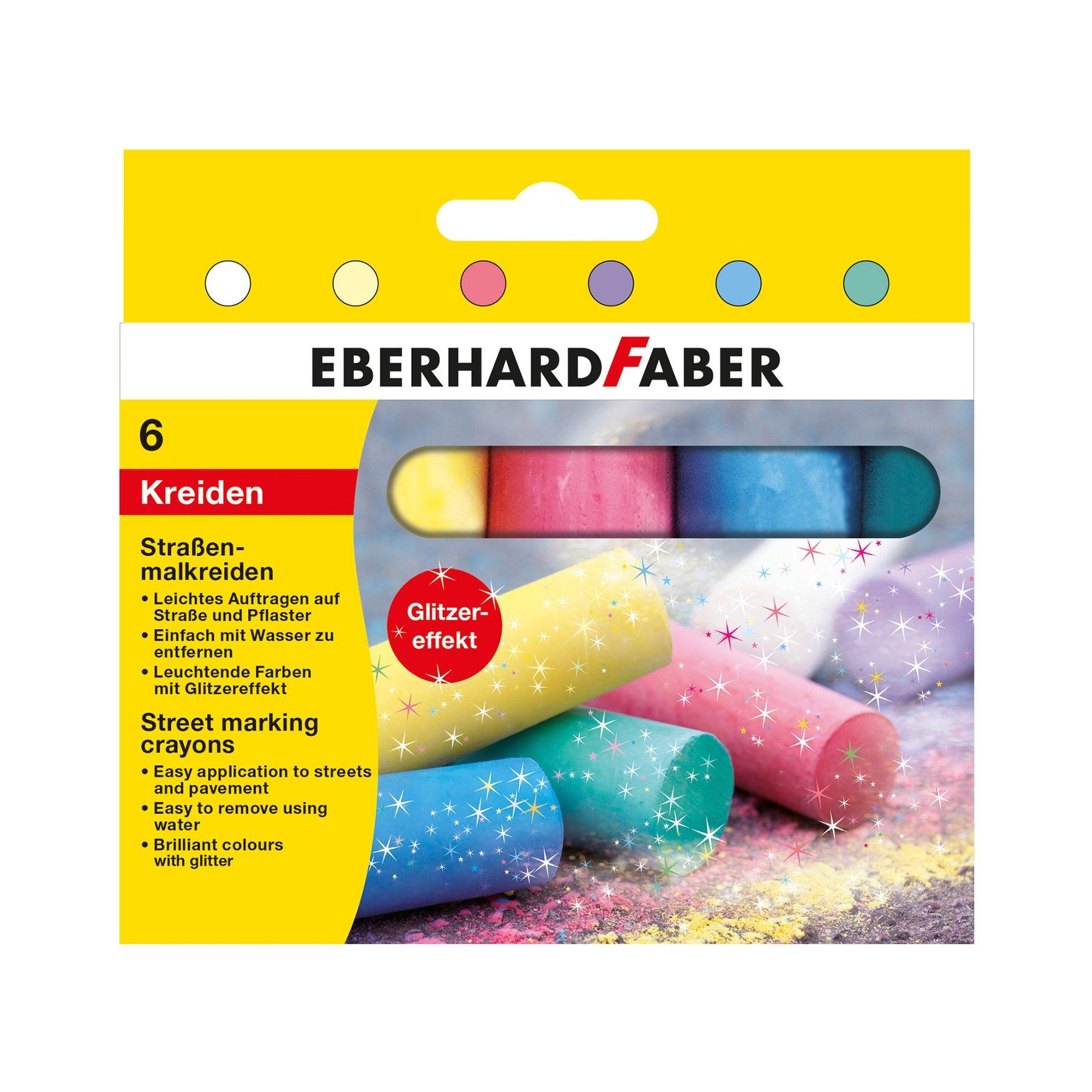 Eberhard Faber Тебешир, блестящ, 6 цвята | JAR Computers Eberhard Faber Тебешир, блестящ, 6 цвята