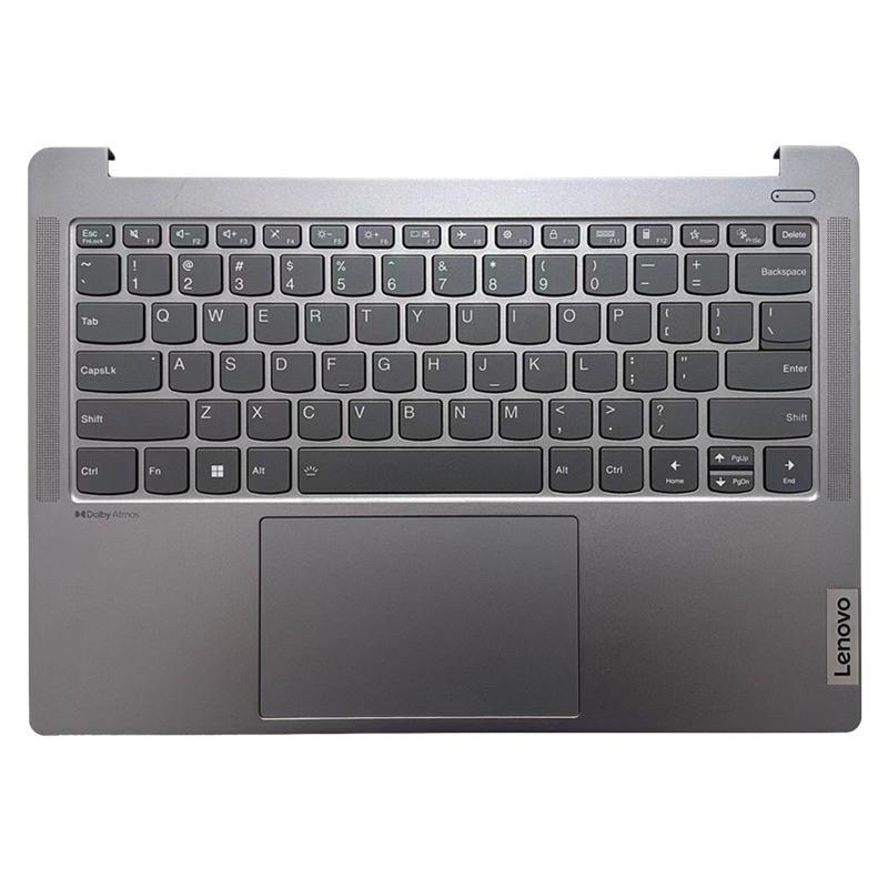 Горен корпус с клавиатура за Lenovo IdeaPad Pro 5 14IRH8 Pro 5 14IMH9 Сив с Тъчпад с Кирилица