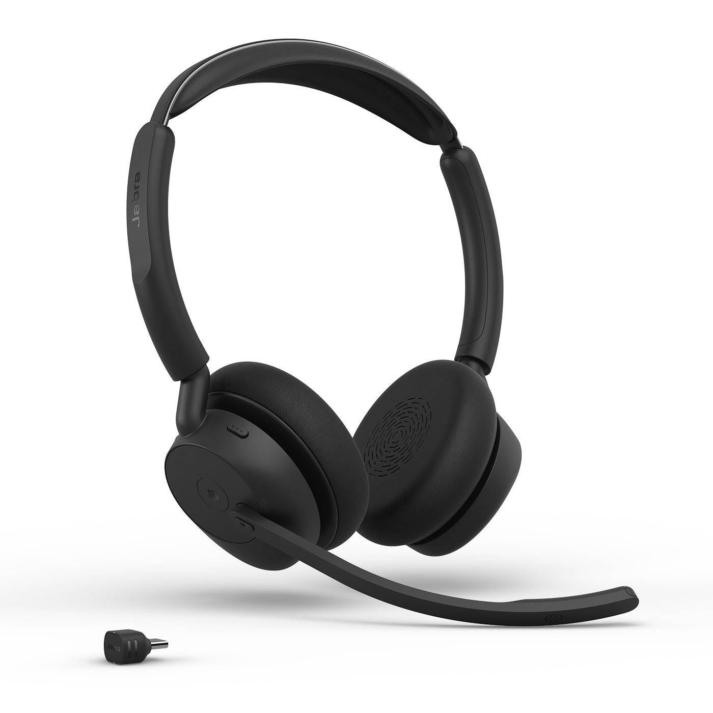 Jabra Evolve3 45 Stereo безжични стерео слушалки с ANC, LINK 390c, MS, черни | JAR Computers Jabra Evolve3 45 Stereo безжични стерео слушалки с ANC, LINK 390c, MS, черни