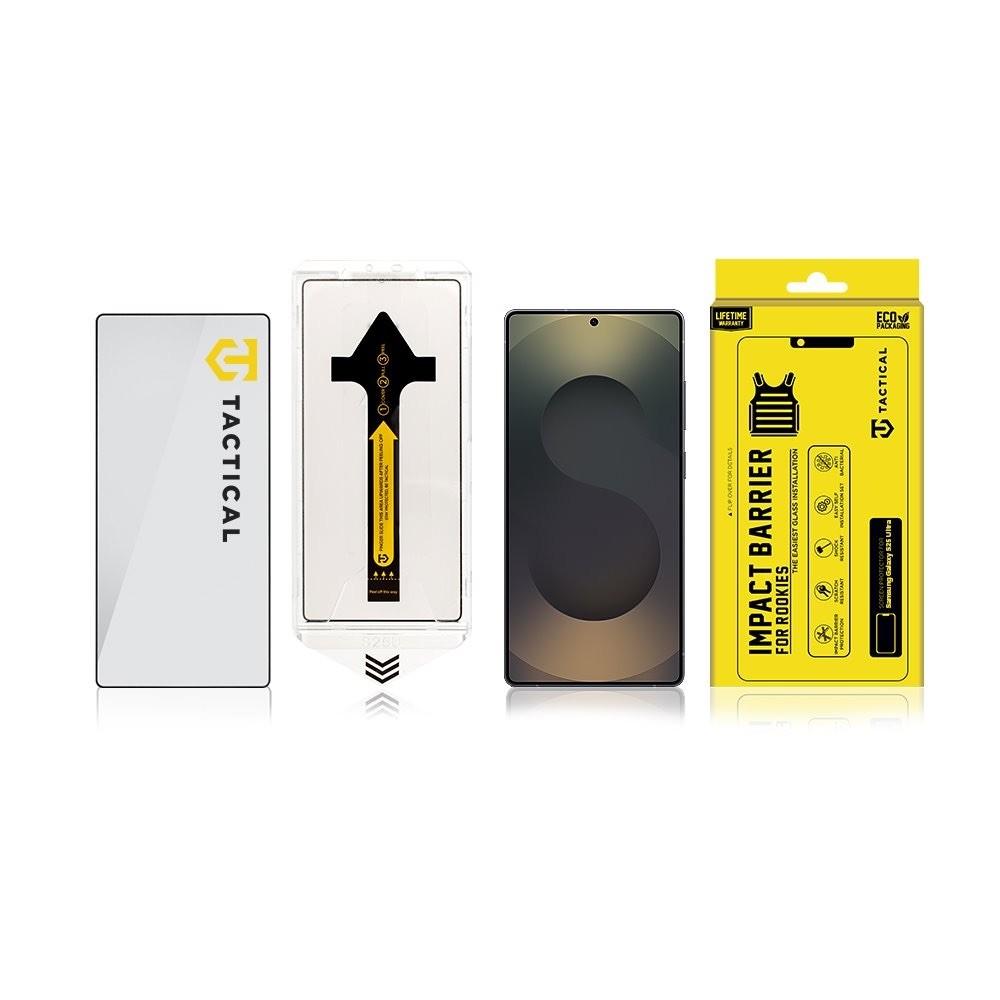Калено стъклено защитно покритие за дисплея на Samsung Galaxy S25 Ultra - Tactical Impact Barrier For Rookies Tempered Glass (черен-прозрачен) | JAR Computers Калено стъклено защитно покритие за дисплея на Samsung Galaxy S25 Ultra - Tactical Impact Barrier For Rookies Tempered Glass (черен-прозрачен)
