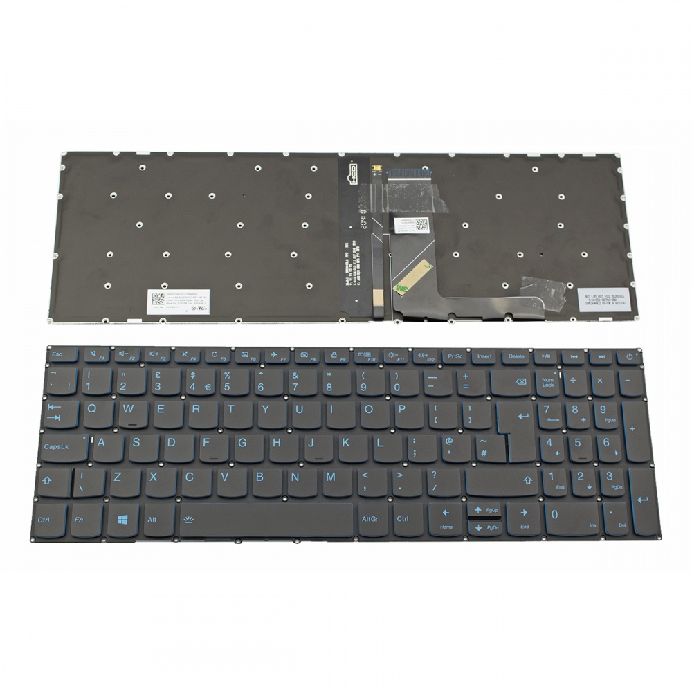 Клавиатура за лаптоп Lenovo 5000 Ideapad 320-15ABR 320-15IAP Черна Без Рамка с Подсветка US/UK | JAR Computers Клавиатура за лаптоп Lenovo 5000 Ideapad 320-15ABR 320-15IAP Черна Без Рамка с Подсветка US/UK