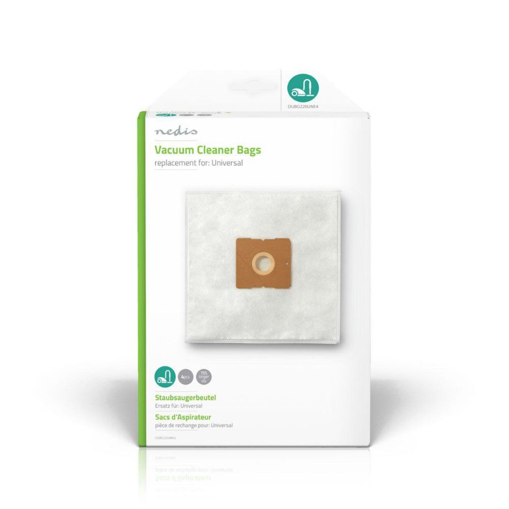 Nedis Vacuum Cleaner Bags 4pcs Universal (DUBG220UNE4) (NEDDUBG220UNE4)