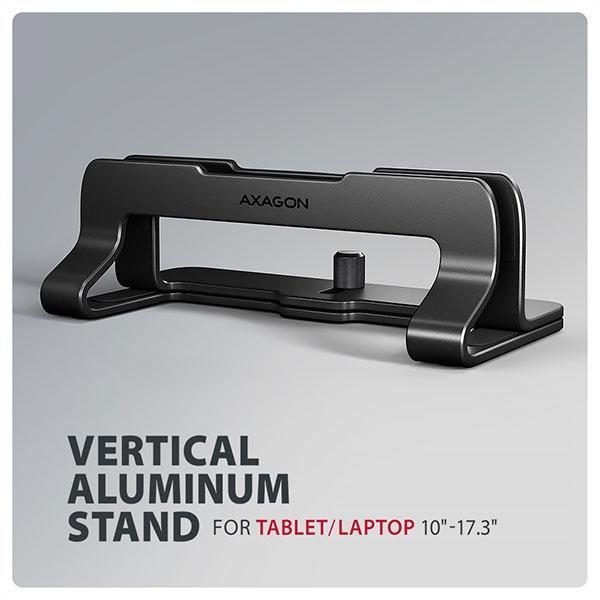 Notebook Stand 10"-17.3",Alum. Vert,AXAGON STND-VB | JAR Computers Notebook Stand 10"-17.3",Alum. Vert,AXAGON STND-VB