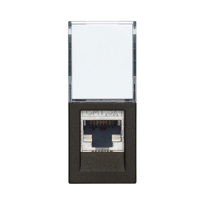Розетка RJ45 FTP cat.6A Netsafe 1M Black - VIMAR LINEA 30339.16G | JAR Computers Розетка RJ45 FTP cat.6A Netsafe 1M Black - VIMAR LINEA 30339.16G