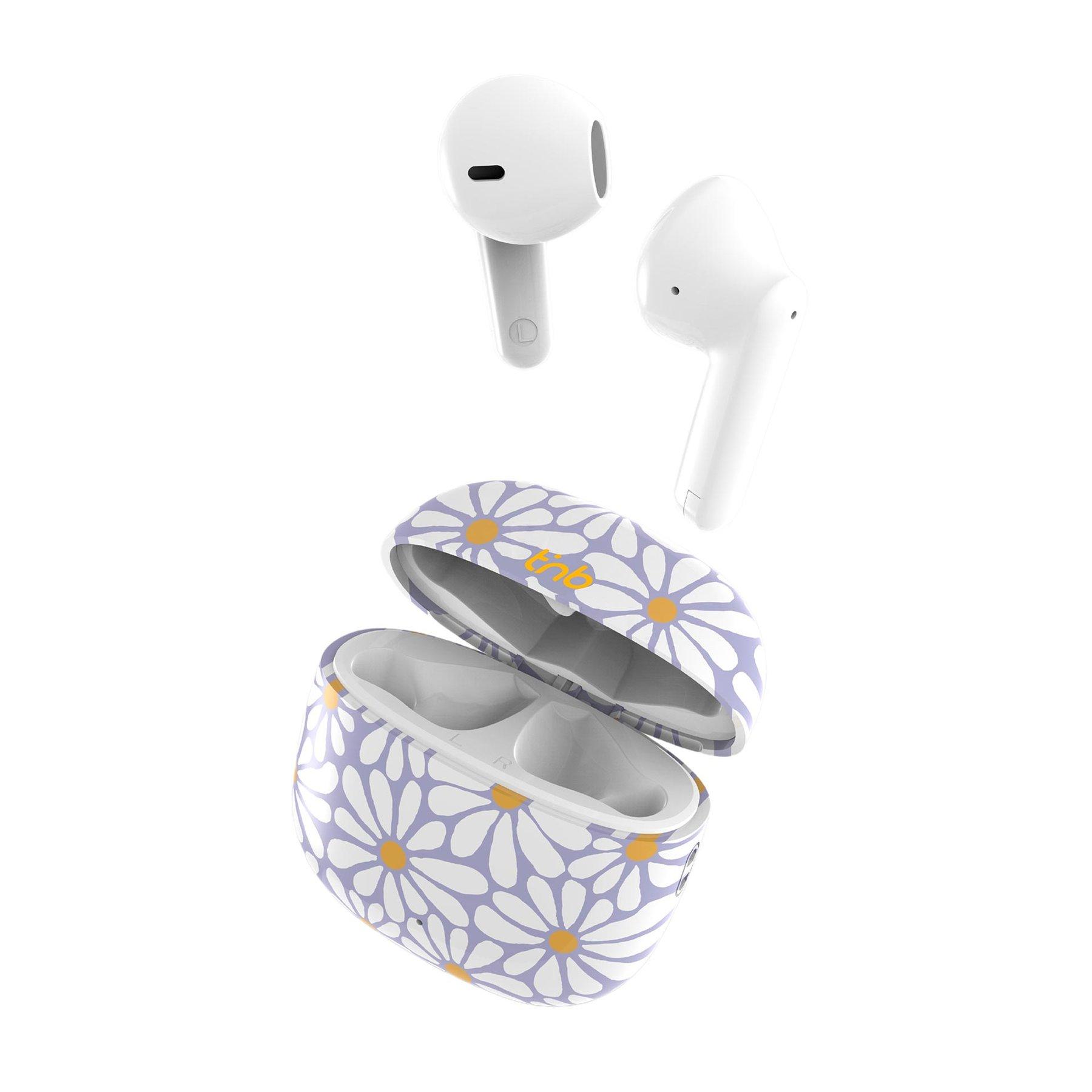 Слушалки TNB Exclusive Flower, безжични, с Bluetooth, със зареждащ кейс, USB Type-C, 102 dB | JAR Computers Слушалки TNB Exclusive Flower, безжични, с Bluetooth, със зареждащ кейс, USB Type-C, 102 dB