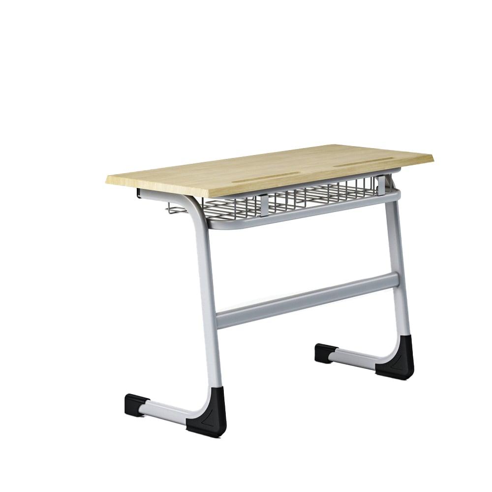 Ученически чин RFG Edu, двоен, над VIII клас, 1100 х 450 х 750 mm, плот дъб, сив метал | JAR Computers Ученически чин RFG Edu, двоен, над VIII клас, 1100 х 450 х 750 mm, плот дъб, сив метал