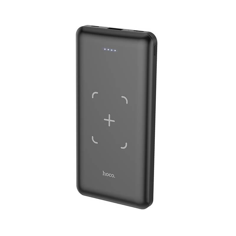 Външна батерия с USB изход и с технология за безжично зареждане - Hoco J50 Surf Power Bank 10000mAh (черен) | JAR Computers Външна батерия с USB изход и с технология за безжично зареждане - Hoco J50 Surf Power Bank 10000mAh (черен)