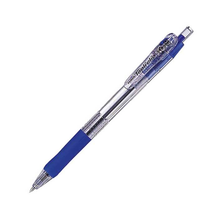 Zebra Химикалка Tapli Clip, прозрачна, 0.7 mm, синя