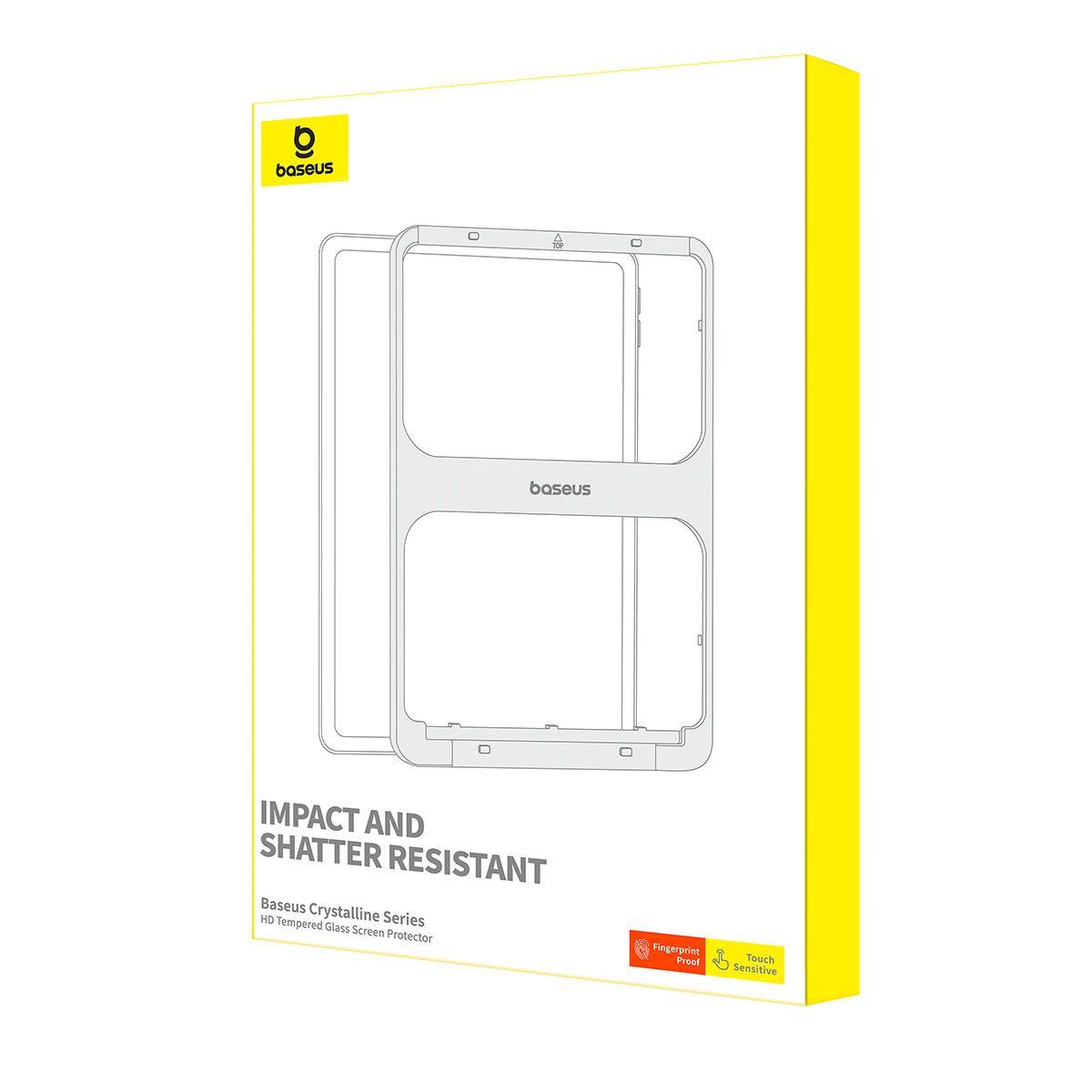 BASEUS Tempered Glass Crystalline Series HD iPad Pro 12.9inch /2019/20/21/22/ - P40015000201-03 | JAR Computers BASEUS Tempered Glass Crystalline Series HD iPad Pro 12.9inch /2019/20/21/22/ - P40015000201-03