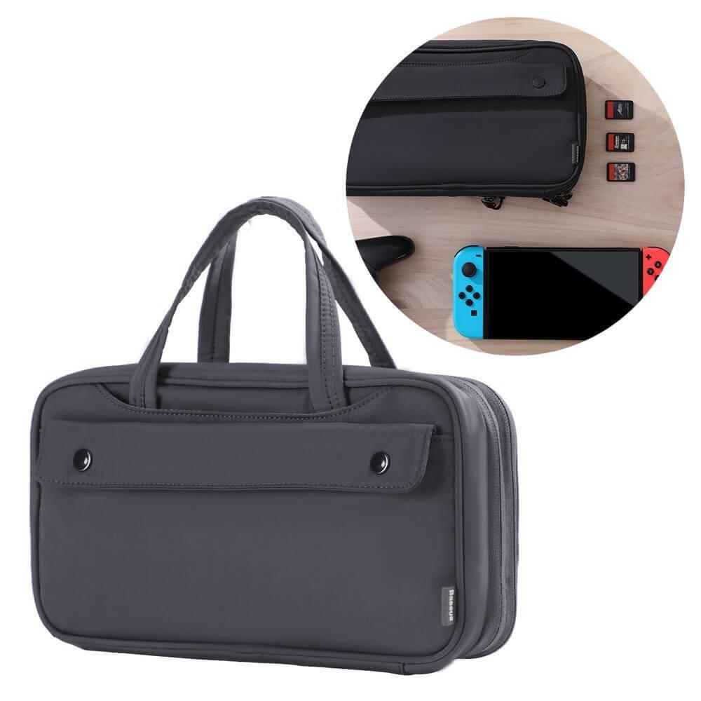 Чанта за съхранение и пренасяне на Nintendo Switch - Baseus Nintendo Switch Storage Bag (LBGD-A0G) (тъмносив) | JAR Computers Чанта за съхранение и пренасяне на Nintendo Switch - Baseus Nintendo Switch Storage Bag (LBGD-A0G) (тъмносив)