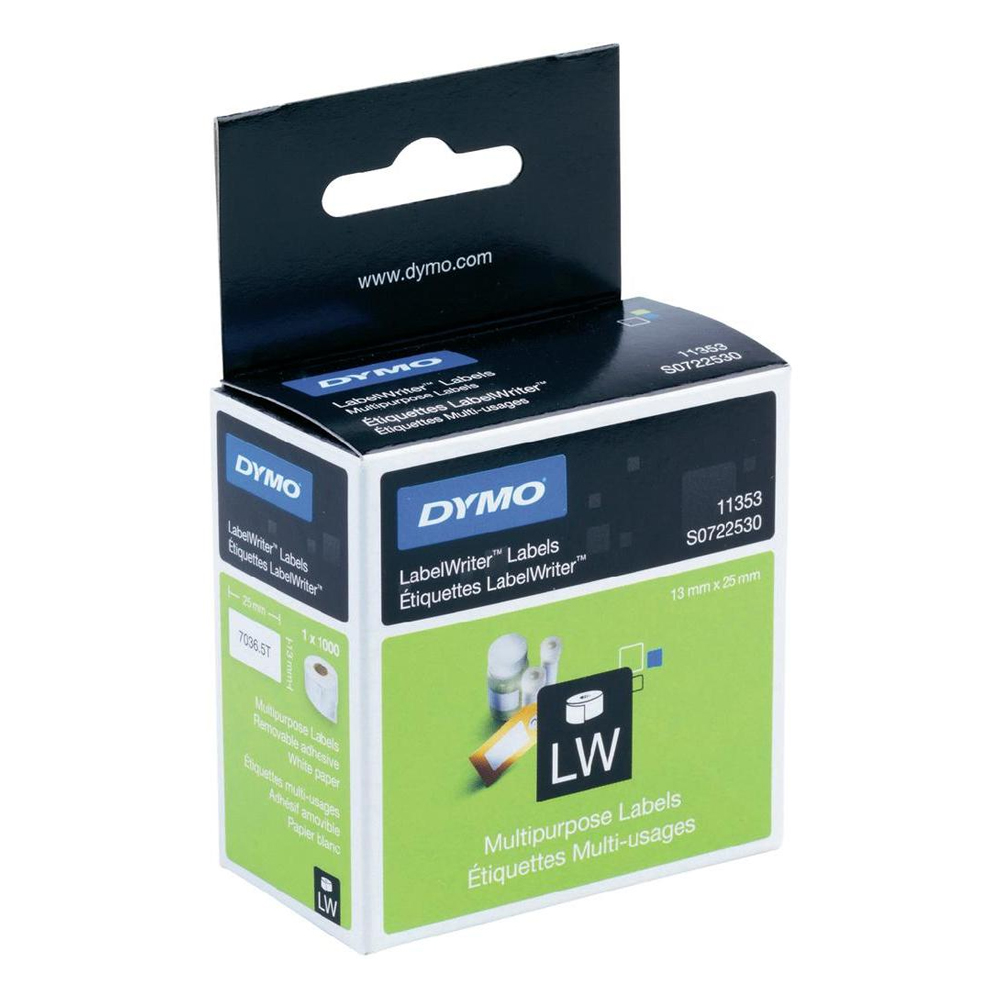 DYMO 11353 LW MULTI USE LABEL 12x24mm (DYMO11353)
