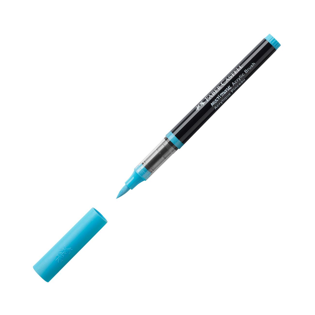 Faber-Castell Маркер-четка Multimark, акрилен, леденосин