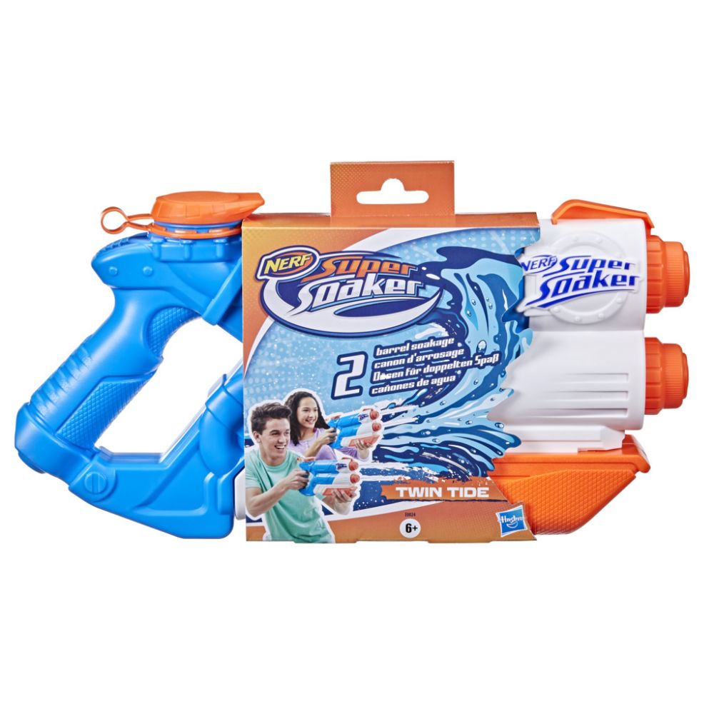 Hasbro Nerf Twin Tide Super Soaker Blaster for Ages 6+ (E0024) (HASE0024) | JAR Computers Hasbro Nerf Twin Tide Super Soaker Blaster for Ages 6+ (E0024) (HASE0024)