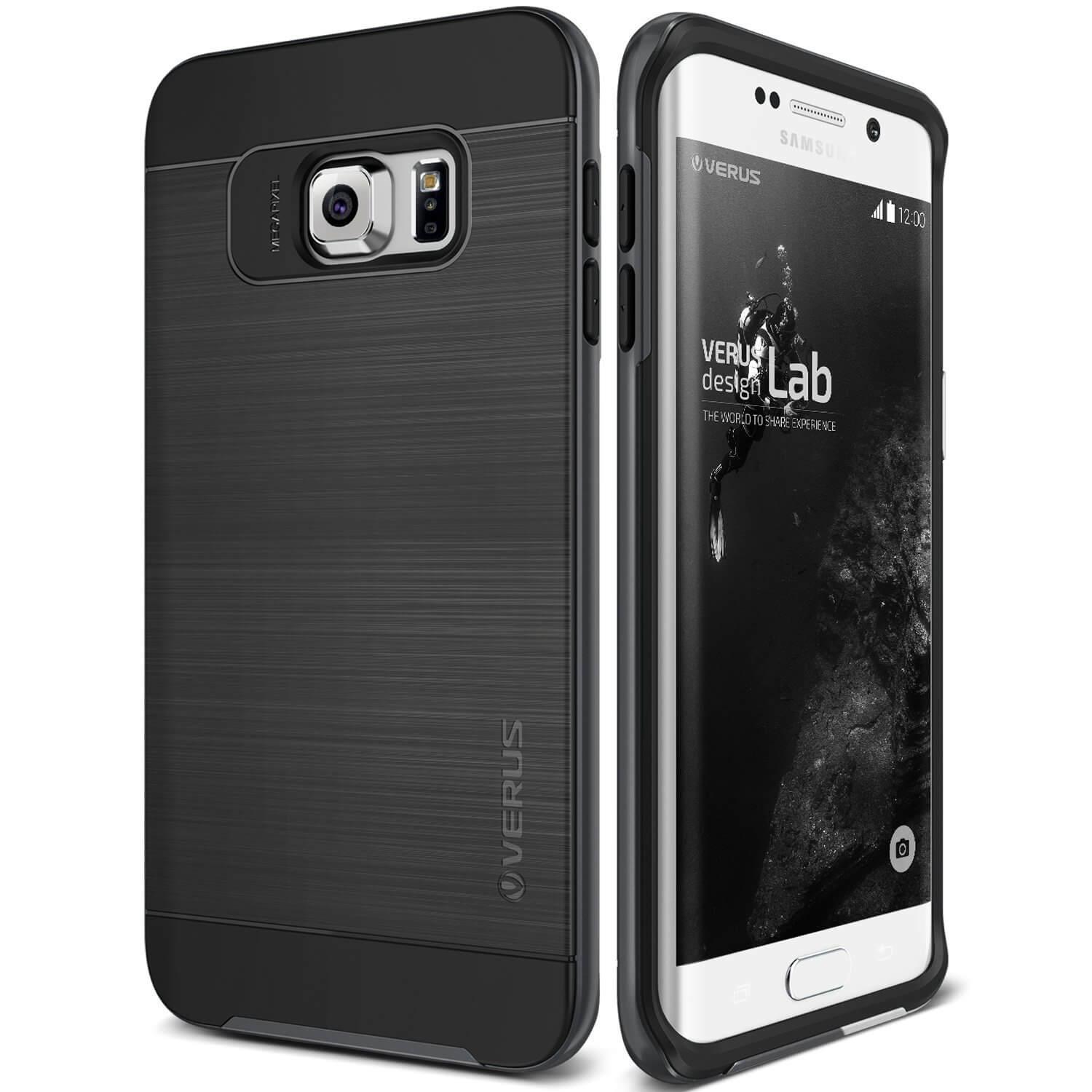 Хибриден удароустойчив кейс за Samsung Galaxy S6 Edge Plus - Verus High Pro Shield Case (черен) | JAR Computers Хибриден удароустойчив кейс за Samsung Galaxy S6 Edge Plus - Verus High Pro Shield Case (черен)