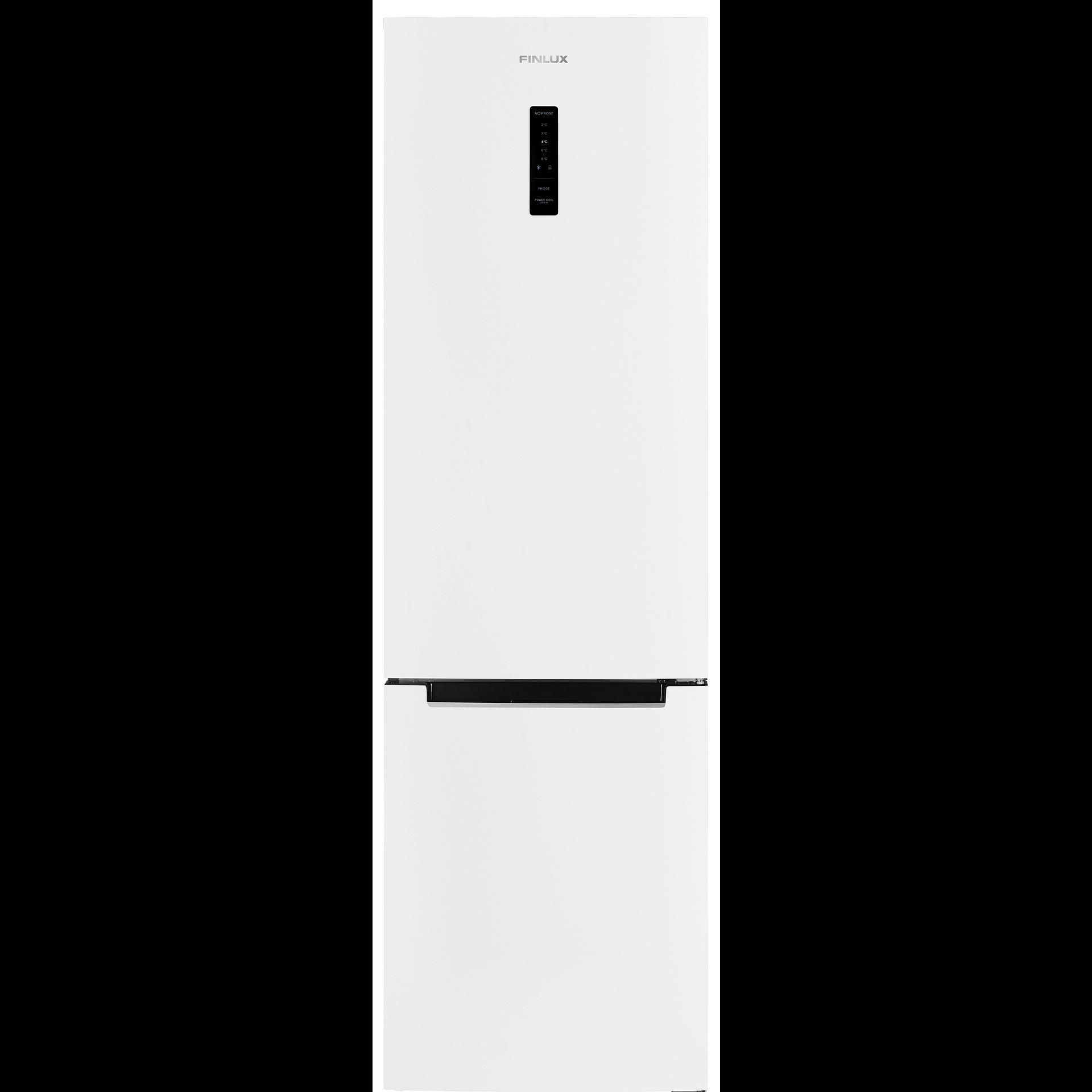 Хладилник с фризер Finlux FBN391DWH*** , 326 l, E , No Frost , Бял