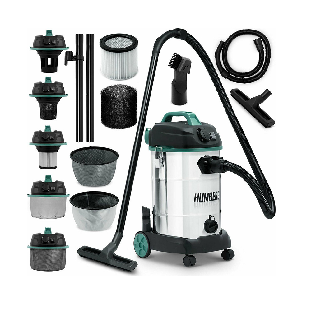 Humberg Wet/Solid Vacuum Cleaner 30lt 1600W (HM-402) (HUMHM-402)