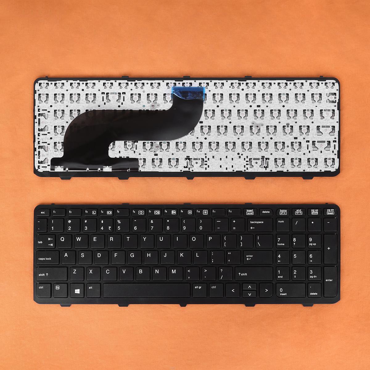 Клавиатура за лаптоп HP ProBook 650 G1 655 G1 Черна с Черна Рамка (С Малък Ентър) / Black Frame Black | JAR Computers Клавиатура за лаптоп HP ProBook 650 G1 655 G1 Черна с Черна Рамка (С Малък Ентър) / Black Frame Black