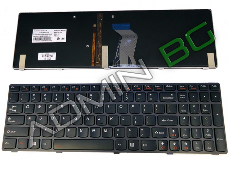 Клавиатура за лаптоп Lenovo IdeaPad Y580 Black Frame Black | JAR Computers Клавиатура за лаптоп Lenovo IdeaPad Y580 Black Frame Black