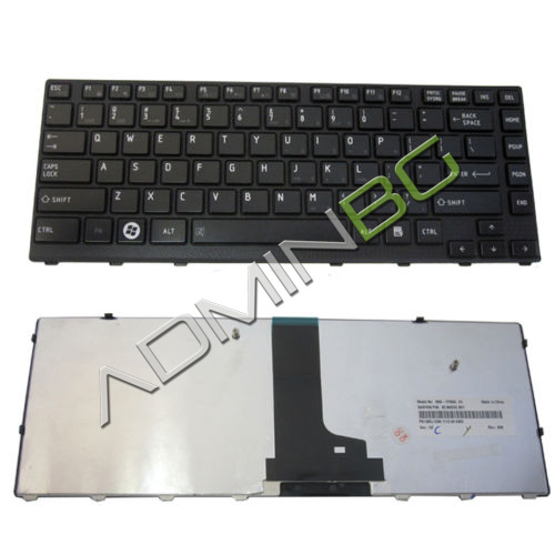 Клавиатура за лаптоп Toshiba Satellite M640 M645 Черна с Черна Рамка | JAR Computers Клавиатура за лаптоп Toshiba Satellite M640 M645 Черна с Черна Рамка