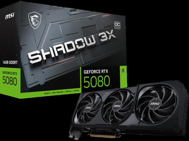 MSI GeForce RTX 5080 16G SHADOW 3X OC