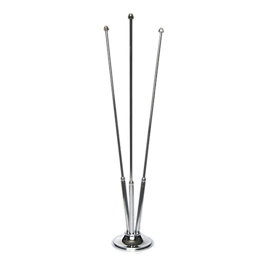 Настолна хромирана стойка за знаме, тройна | JAR Computers Настолна хромирана стойка за знаме, тройна