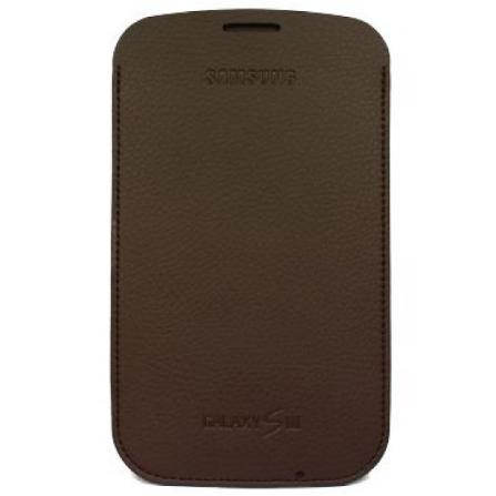 Оригинален кожен калъф за Galaxy S3 i9300 - Samsung Pouch (тъмнокафяв) | JAR Computers Оригинален кожен калъф за Galaxy S3 i9300 - Samsung Pouch (тъмнокафяв)
