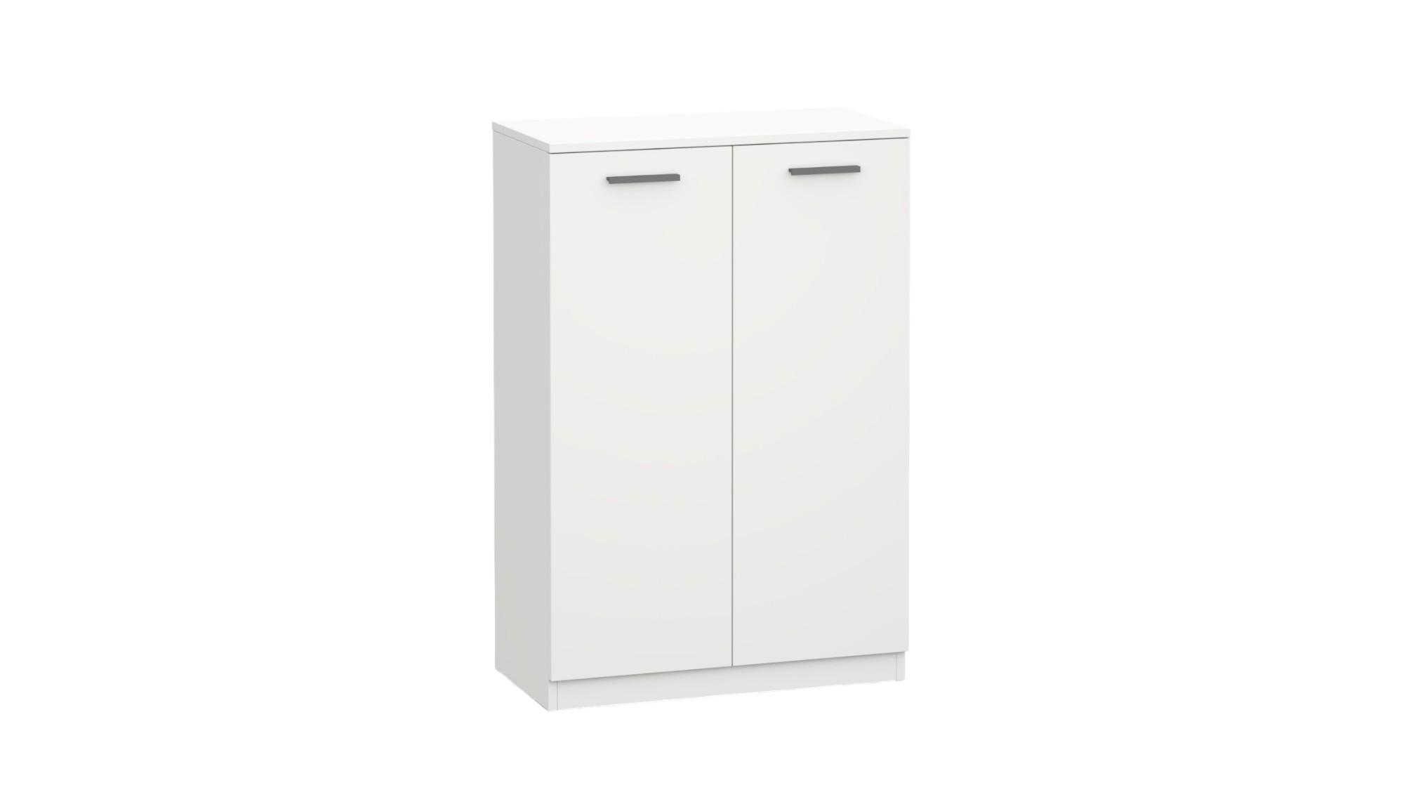 Шкаф RFG Boxi, двоен, с две врати, долен, 720 х 370 х 1069 mm, ПДЧ, бял