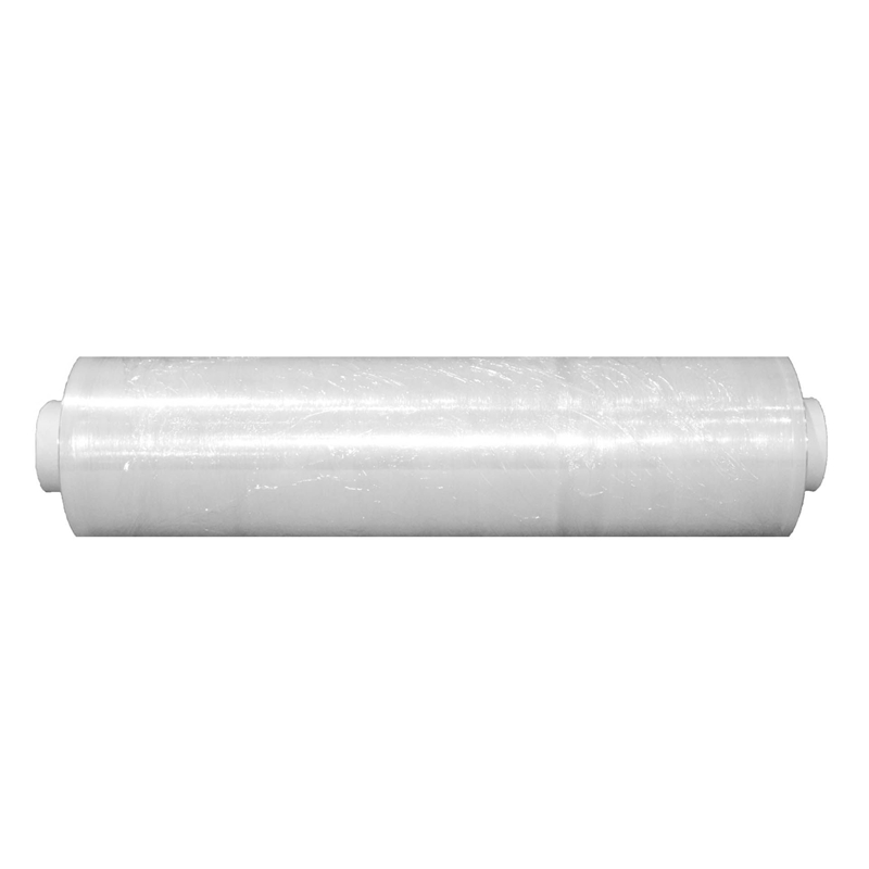 Стреч фолио, ширина 485 mm, дебелина 12 µm, дължина 450 m, с подсилени ленти в двата края 2 x 40 µm