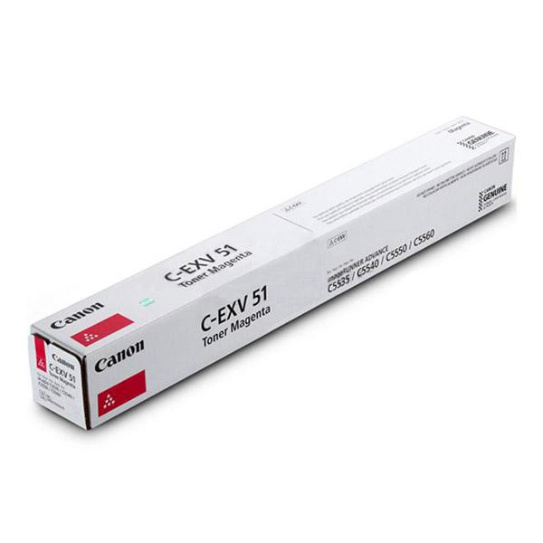 Тонер касета за Canon imageRUNNER Advance C5500/DX C5700 Series - Toner - C-EXV51L (CEXV51L) / 0486C002 - Magenta - S - (0486C002 / 0486C002AA) - PN 0486C002 | JAR Computers Тонер касета за Canon imageRUNNER Advance C5500/DX C5700 Series - Toner - C-EXV51L (CEXV51L) / 0486C002 - Magenta - S - (0486C002 / 0486C002AA) - PN 0486C002