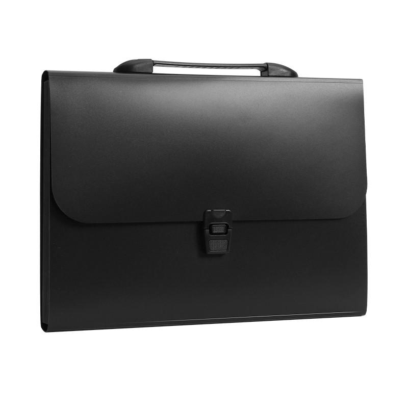 Чанта за документи Deli HubFolio, EB403-BK, 13 отделения и индекси, PP, черна | JAR Computers Чанта за документи Deli HubFolio, EB403-BK, 13 отделения и индекси, PP, черна