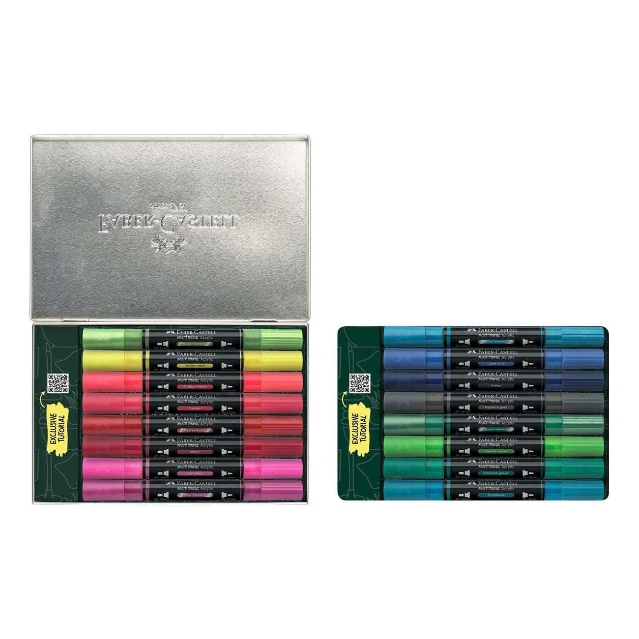 Faber-Castell Акрилен маркер Multimark, Kicks, 16 броя