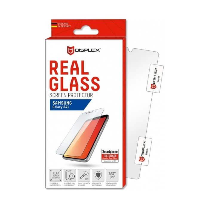 Калено стъклено защитно покритие за дисплея на Samsung Galaxy A41 - Displex Real Glass 10H Protector 2D (прозрачен) | JAR Computers Калено стъклено защитно покритие за дисплея на Samsung Galaxy A41 - Displex Real Glass 10H Protector 2D (прозрачен)
