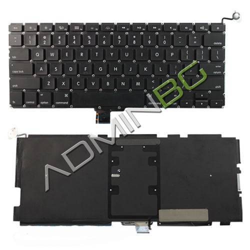 Клавиатура за лаптоп Apple MacBook Pro Unibody A1278 Models 13.3" Black With Backlit  / Черна с Малък Ентър (US) с Подсветка | JAR Computers Клавиатура за лаптоп Apple MacBook Pro Unibody A1278 Models 13.3" Black With Backlit  / Черна с Малък Ентър (US) с Подсветка