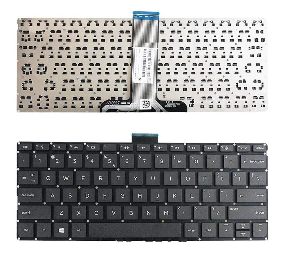 Клавиатура за лаптоп HP Pavilion 11-K Черна Без Рамка (Малък Ентър) с Кирилица