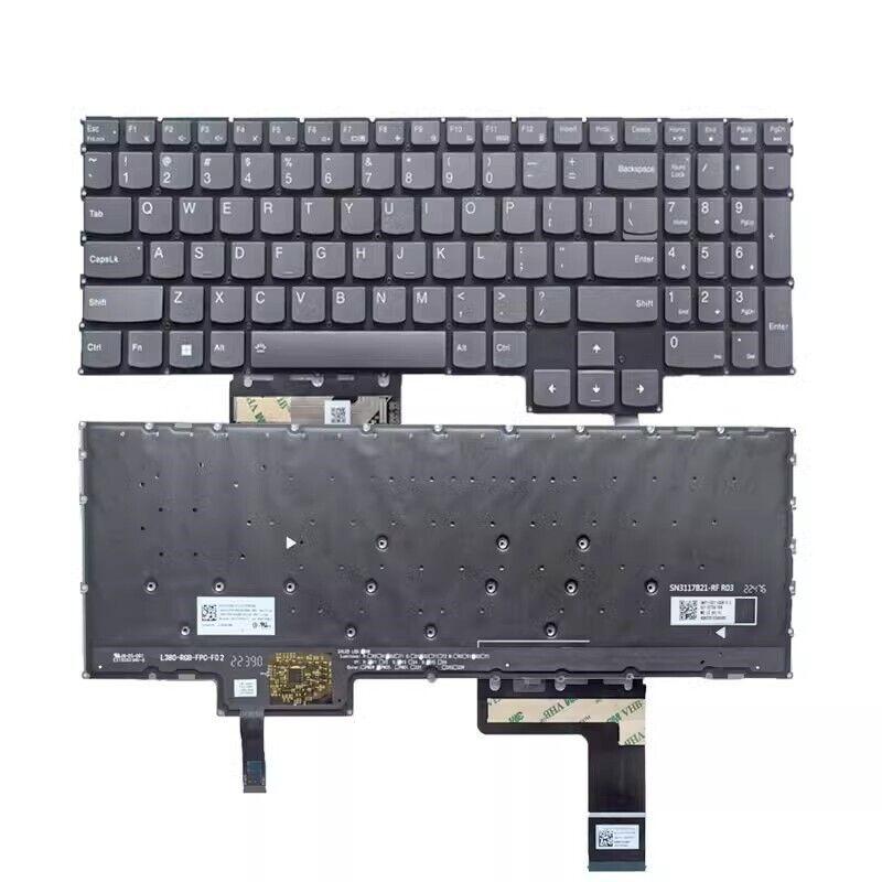 Клавиатура за лаптоп Lenovo LOQ 15ARP9 15AHP9 15IAX9 - Сива Без Рамка с RGB Подсветка | JAR Computers Клавиатура за лаптоп Lenovo LOQ 15ARP9 15AHP9 15IAX9 - Сива Без Рамка с RGB Подсветка