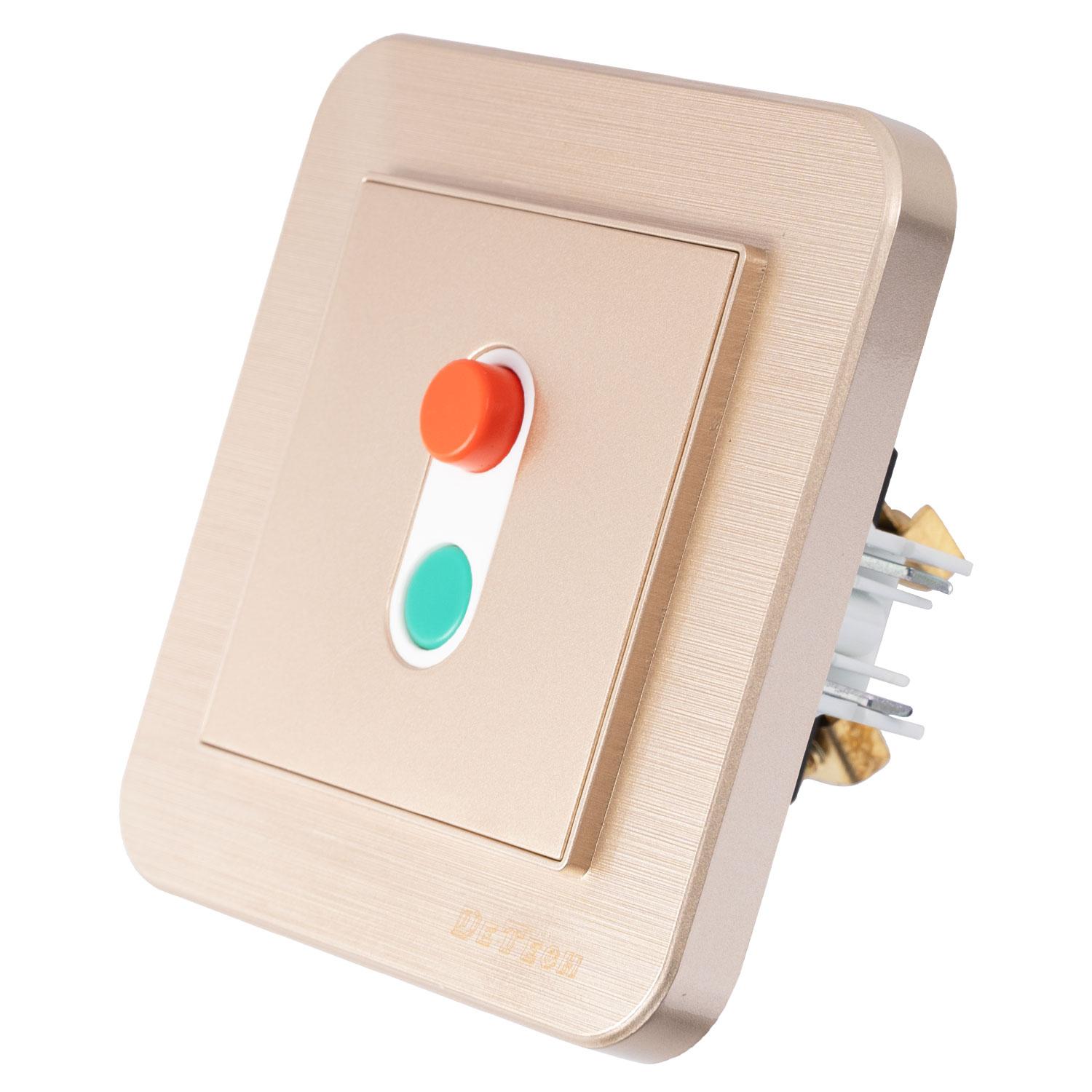 Ключ за бойлер DeTech DE-9223-AC, 20A, 250V, За вграждане, IP20, Златист - 75053 | JAR Computers Ключ за бойлер DeTech DE-9223-AC, 20A, 250V, За вграждане, IP20, Златист - 75053