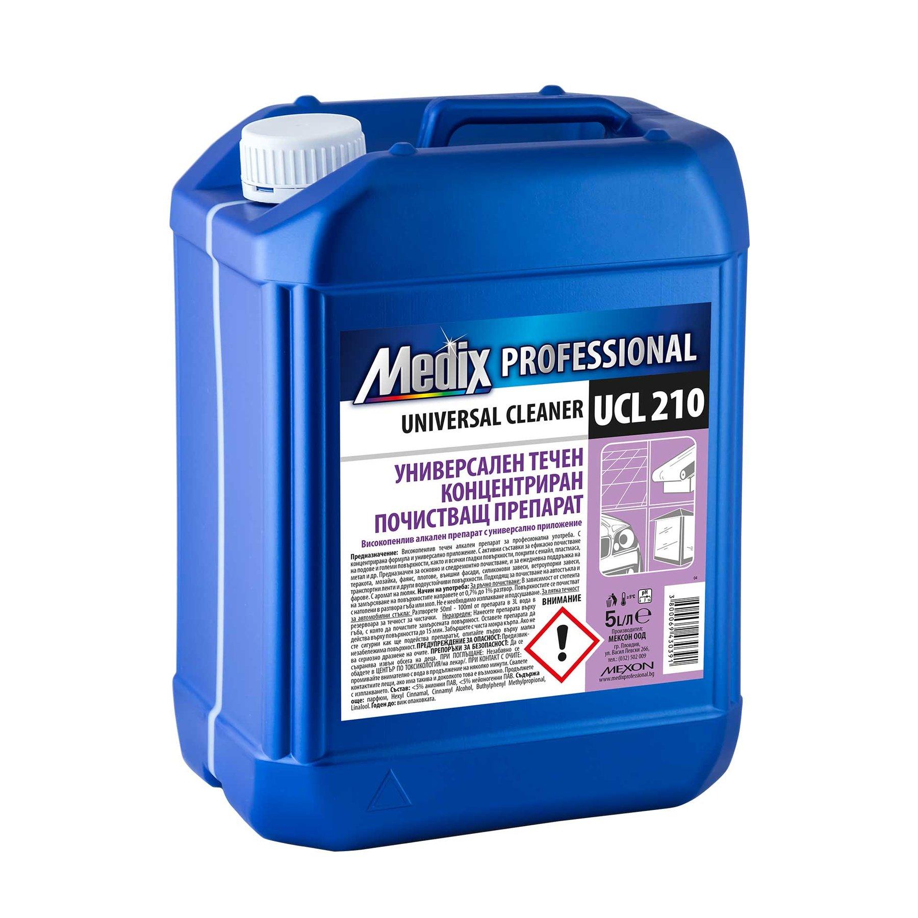 Концентриран почистващ препарат Medix Professional, универсален, течен, UCL 210, 5 L | JAR Computers Концентриран почистващ препарат Medix Professional, универсален, течен, UCL 210, 5 L
